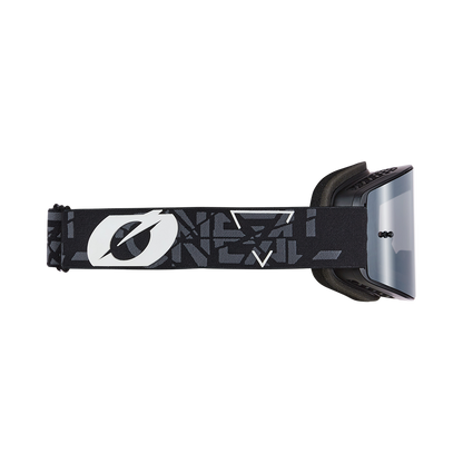 Мотокрос очила B-20 STRAIN V.22 BLACK/WHITE-SILVER MIRROR