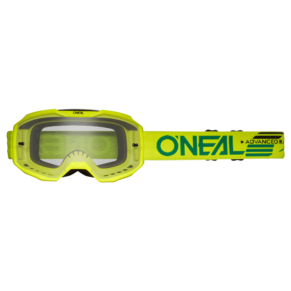 Мотокрос очила O'NEAL B-10 SOLID NEON YELLOW - CLEAR V.24