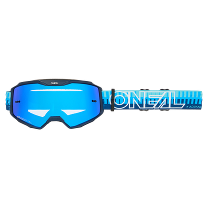 Мотокрос очила O'NEAL B-10 STRIPED BLUE/BLUE - RADIUM BLUE V.26