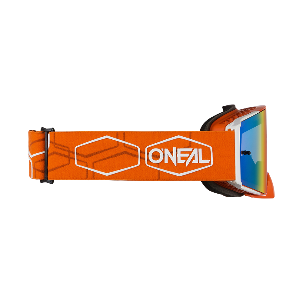 Мотокрос очила O`NEAL B-30 HEXX V.22 ORANGE/WHITE - RADIUM RED