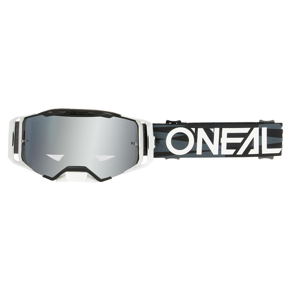 Мотокрос очила O'NEAL B-33 ICTUS BLACK/WHITE - SILVER MIRROR