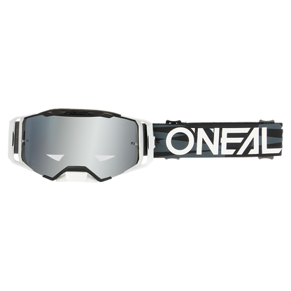 Мотокрос очила O'NEAL B-33 ICTUS BLACK/WHITE - SILVER MIRROR