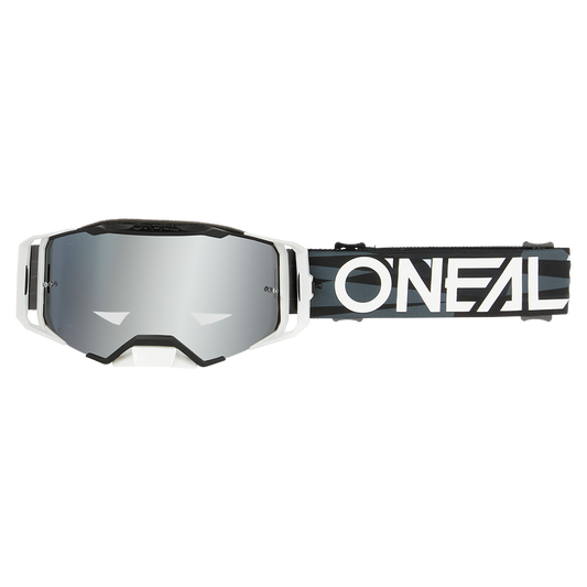 Мотокрос очила O'NEAL B-33 ICTUS BLACK/WHITE - SILVER MIRROR