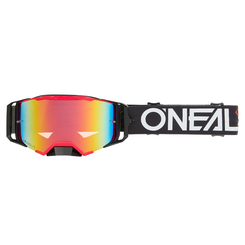 Мотокрос очила O'NEAL B-33 HEXA BLACK/RED - RADIUM RED V.26