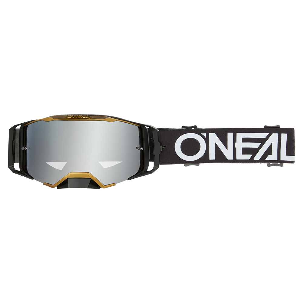 Мотокрос очила O'NEAL B-33 HEXA BLACK/GOLD - SILVER MIRROR V.26