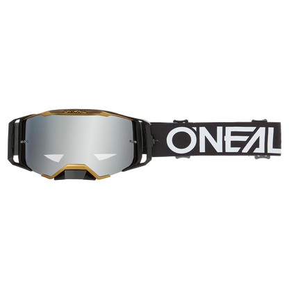 Мотокрос очила O'NEAL B-33 HEXA BLACK/GOLD - SILVER MIRROR V.26