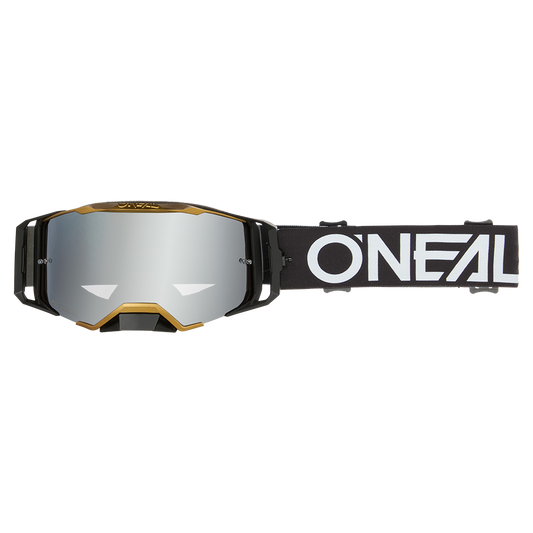 Мотокрос очила O'NEAL B-33 HEXA BLACK/GOLD - SILVER MIRROR V.26