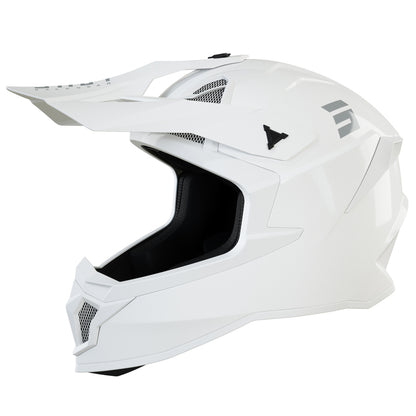 Мотокрос каска SHOT Lite Solid White Glossy 2.0
