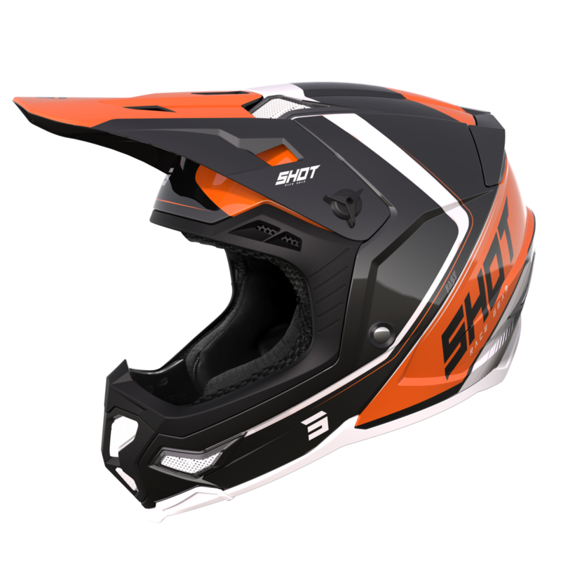 Мотокрос каска SHOT Core Fast Orange Pearly