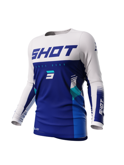 Мотокрос джърси SHOT Contact Tracer Blue