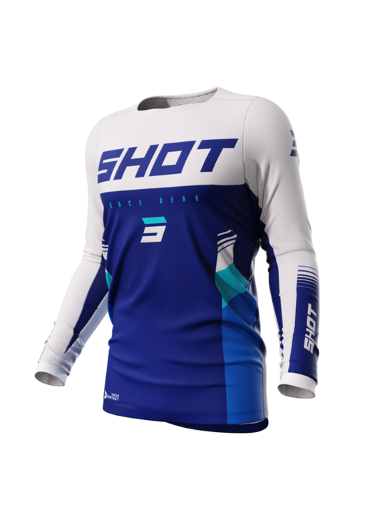 Мотокрос джърси SHOT Contact Tracer Blue