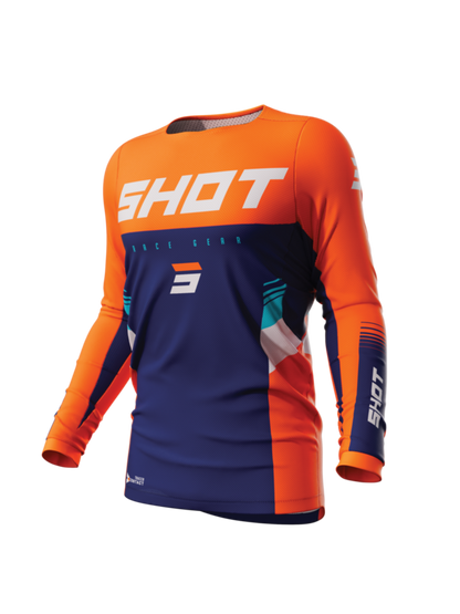 Мотокрос джърси SHOT Contact Tracer Neon Orange