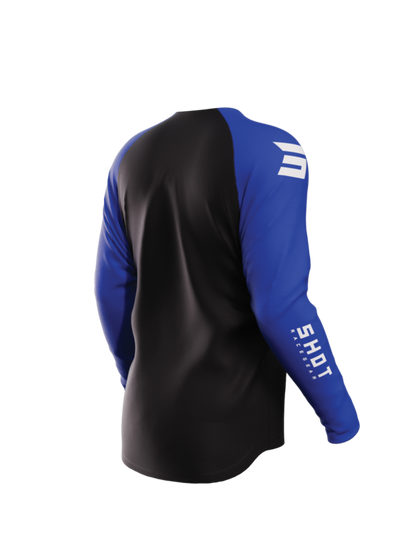 Мотокрос джърси SHOT Raw Escape Royal Blue
