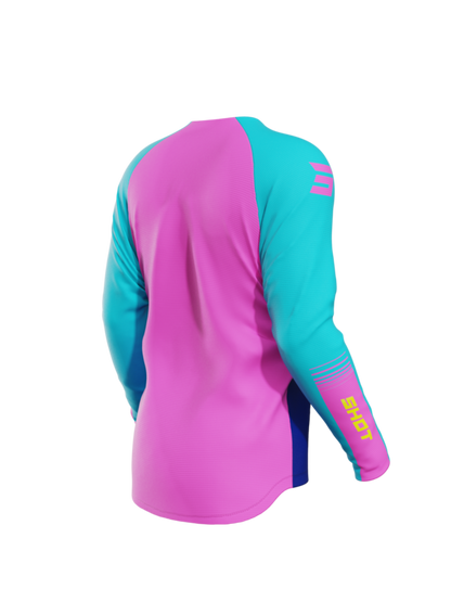Детско мотокрос джърси SHOT Raw Tracer Pink