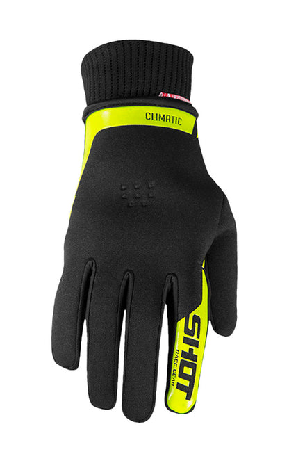 Мотокрос/Водоустойчиви ръкавици SHOT Climatic 2.0 Black Neon Yellow
