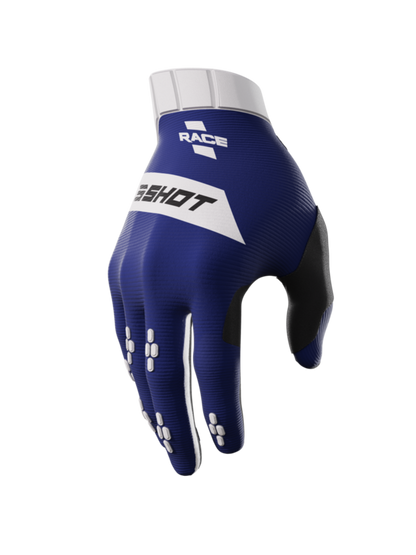 Мотокрос ръкавици SHOT Race Blue