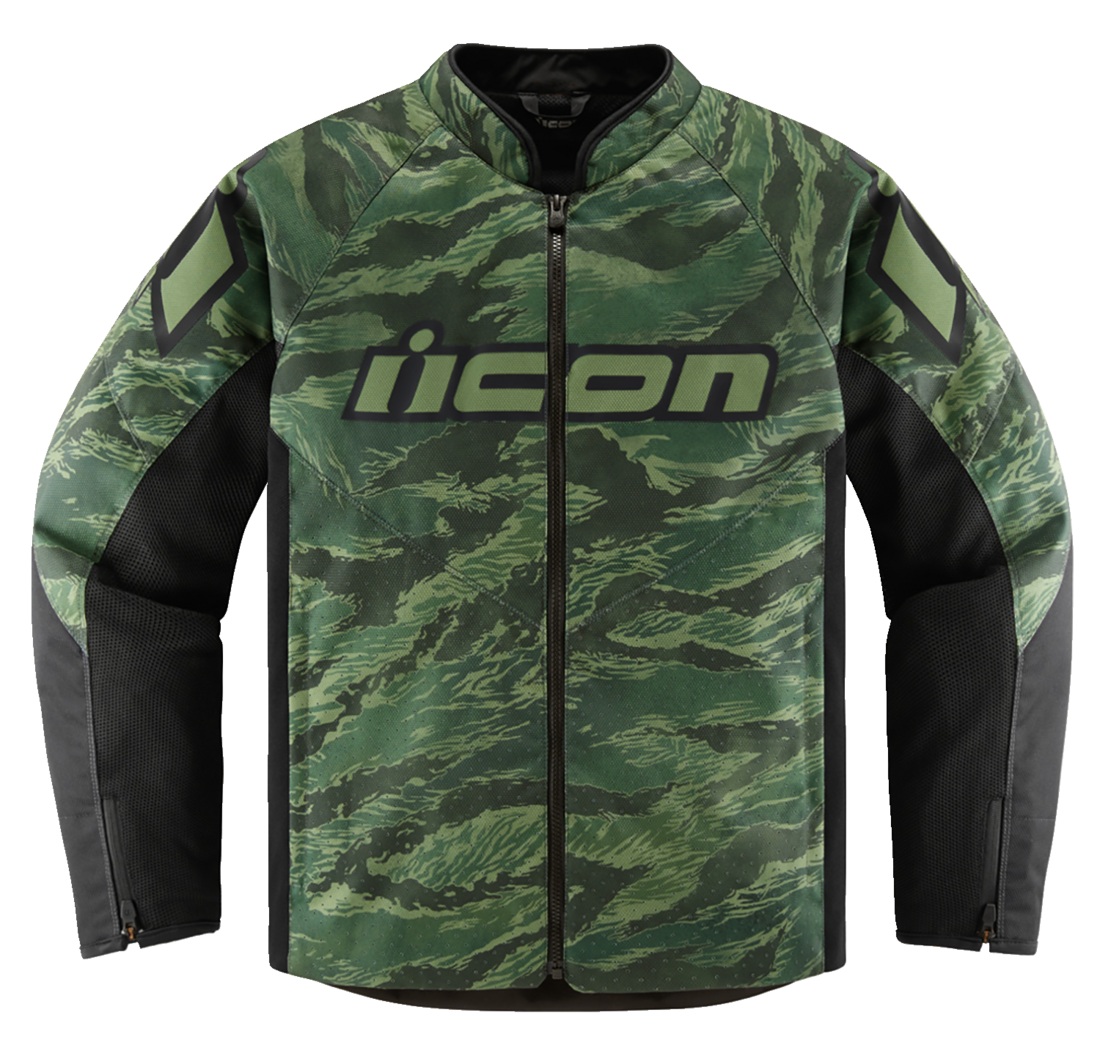 Текстилно мото яке ICON HOOLIGAN CE TIGER`S BLOOD GREEN