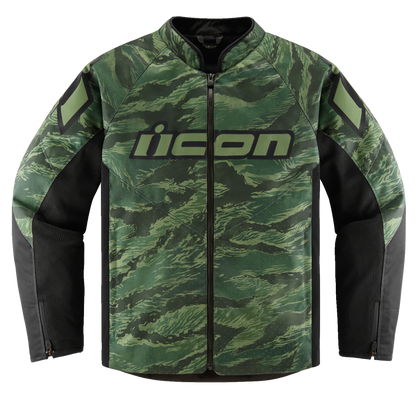 Текстилно мото яке ICON HOOLIGAN CE TIGER`S BLOOD GREEN
