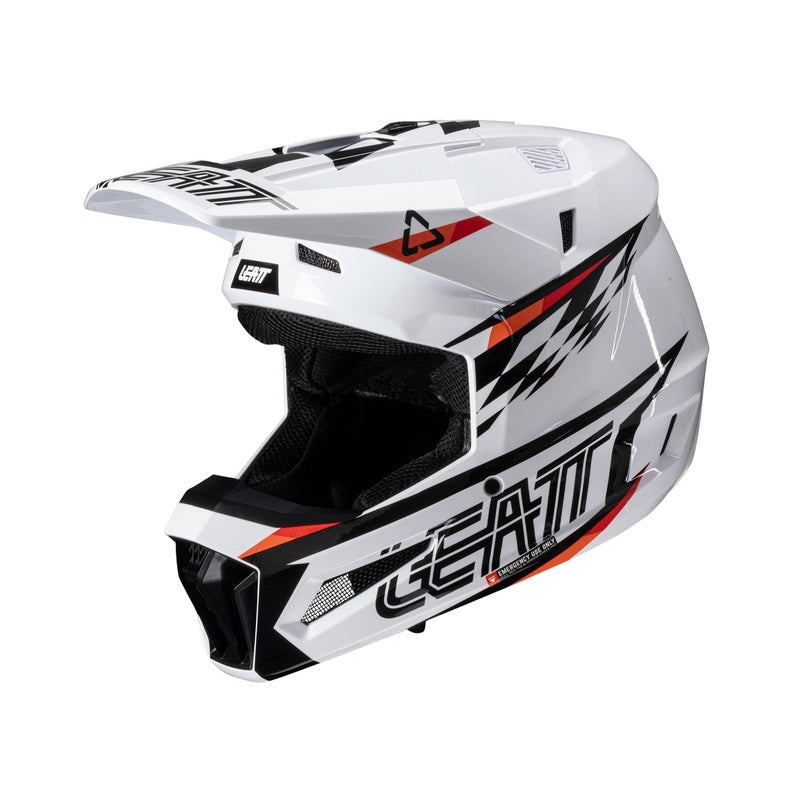Детска мотокрос каска LEATT Kit Moto 3.5-White V25