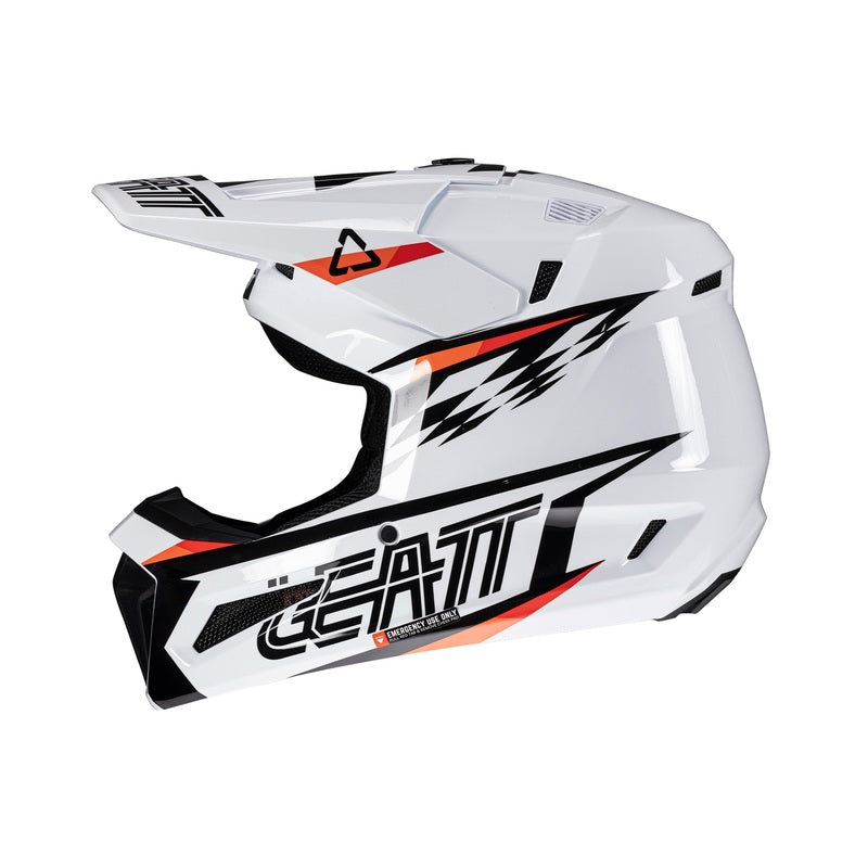 Детска мотокрос каска LEATT Kit Moto 3.5-White V25