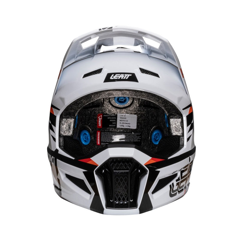 Детска мотокрос каска LEATT Kit Moto 3.5-White V25