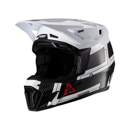 Мотокрос каска LEATT Kit Moto 9.5 Carbon/White V26
