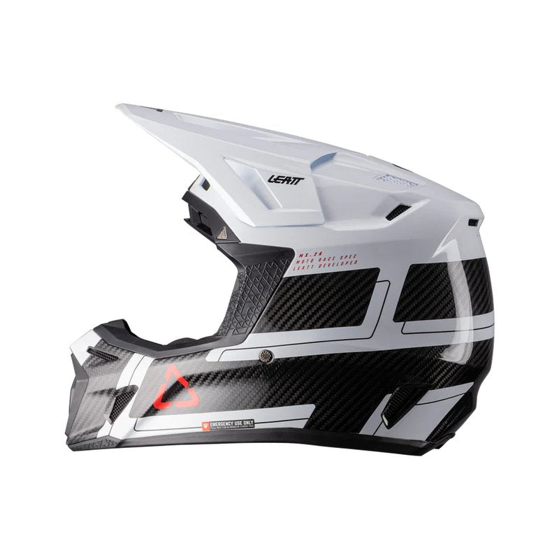 Мотокрос каска LEATT Kit Moto 9.5 Carbon/White V26