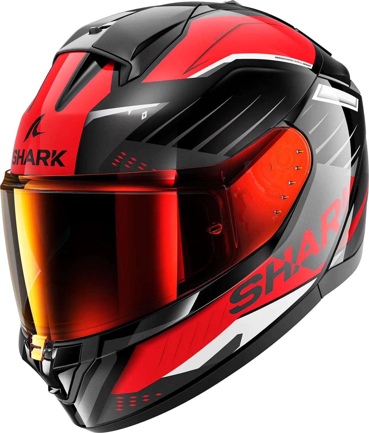 Каска SHARK RIDILL 2 BERSEK BLACK/WHITE/RED