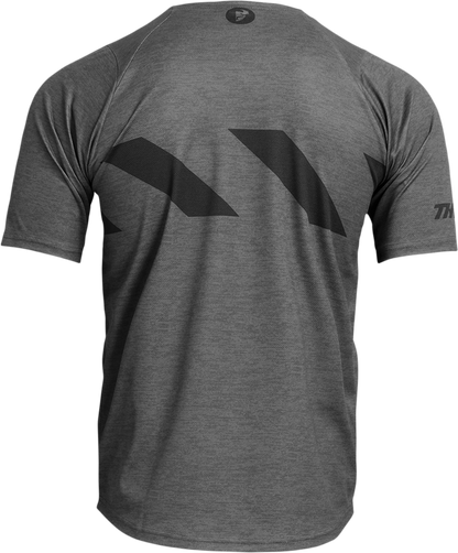 Вело джърси THOR ASSIST HAZARD SHORT SLEEVE CHARCOAL/HEATHER