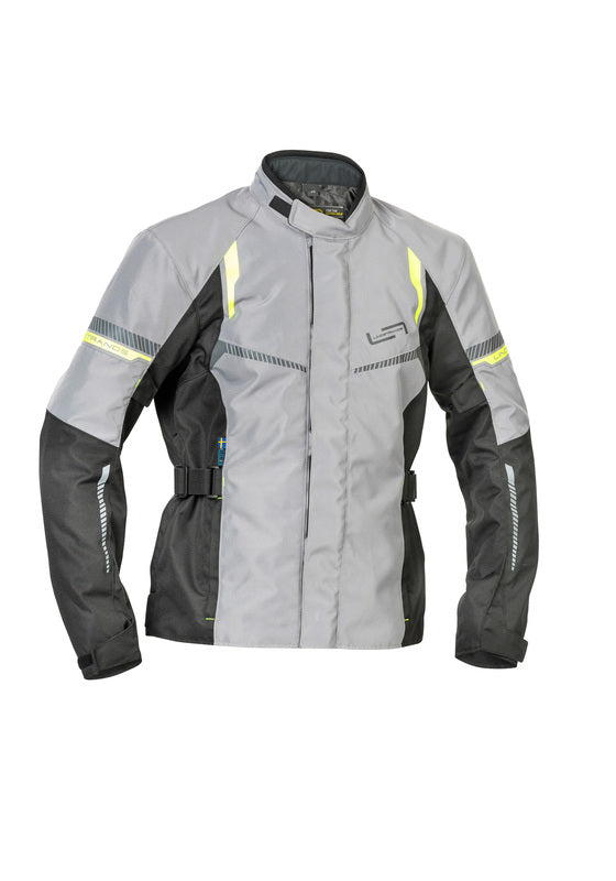 Текстилно мото яке Lindstrands Backafall Grey/black