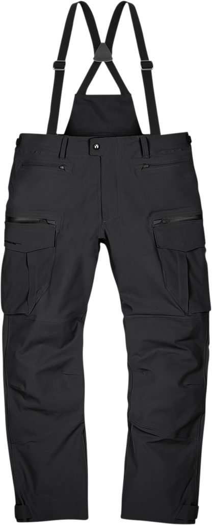 Текстилен мото панталон ICON STORMHAWK WP OVERPANT - BLACK