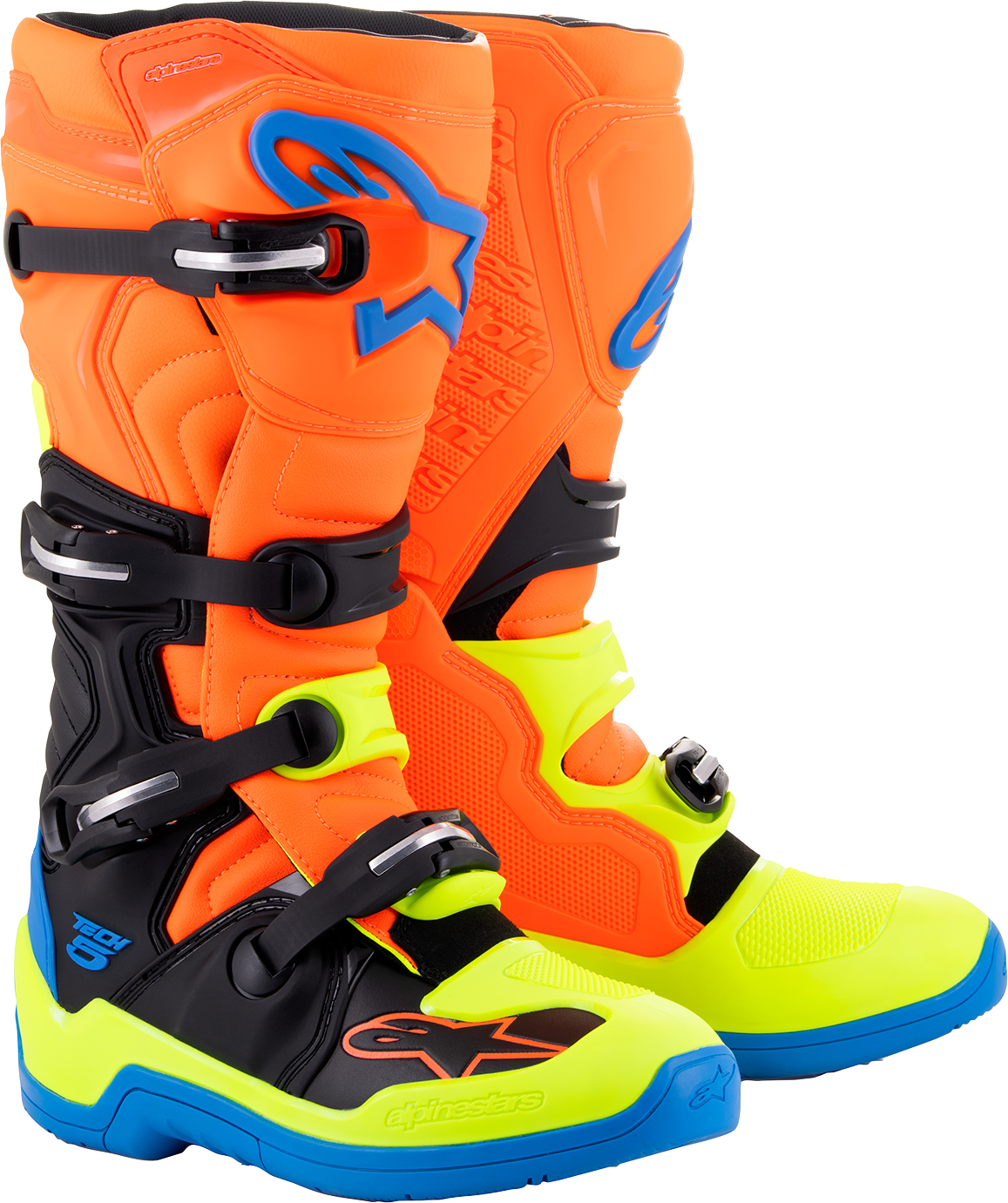 Мотокрос ботуши ALPINESTARS TECH 5 OR FL/BL/YL
