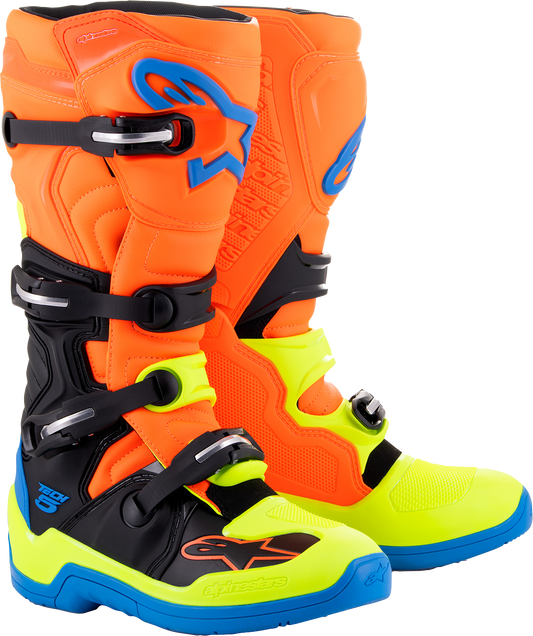 Мотокрос ботуши ALPINESTARS TECH 5 OR FL/BL/YL