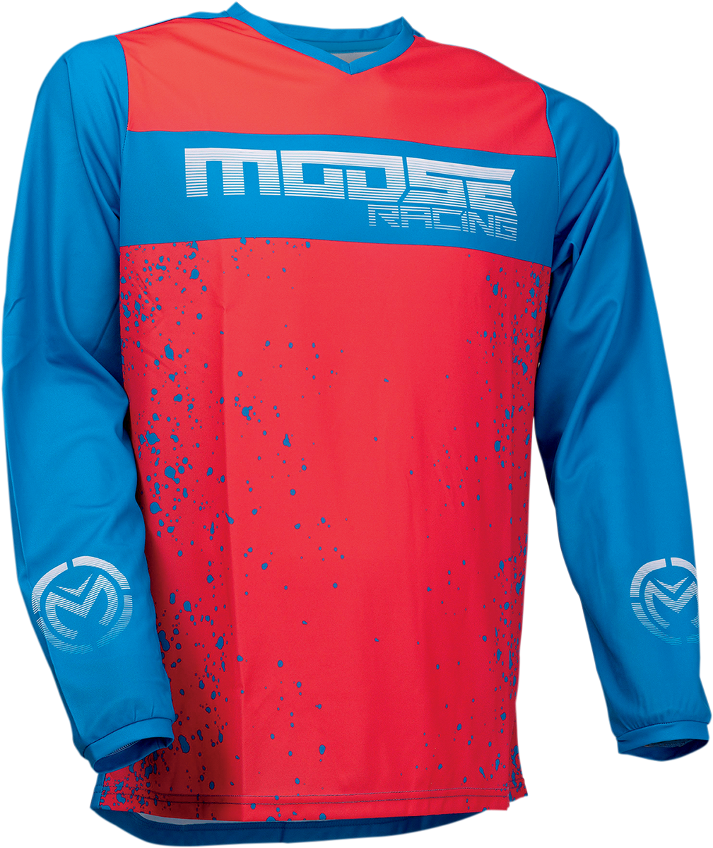 Мотокрос блуза MOOSE RACING QUALIFIER WHITE/RED/BLUE