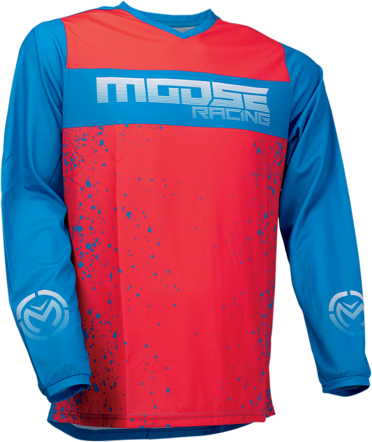 Мотокрос блуза MOOSE RACING QUALIFIER WHITE/RED/BLUE