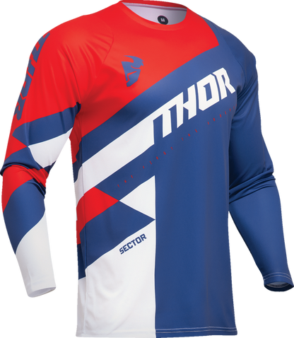 Мотокрос джърси THOR SECTOR CHECKER BLUE/RED
