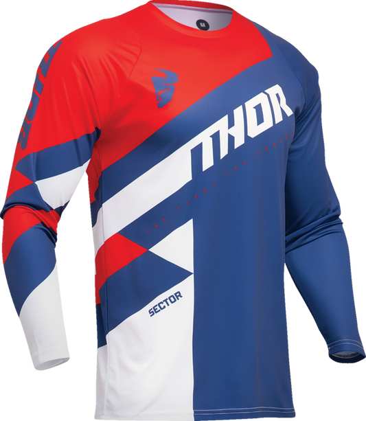 Мотокрос джърси THOR SECTOR CHECKER BLUE/RED