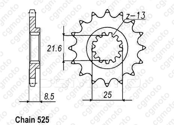 Комплект верига и пиньони REGINA KAWASAKI ZX-10R 04-05