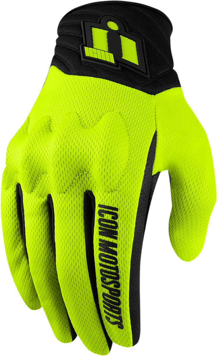 Текстилни мото ръкавици ICON ANTHEM 2 - HI-VIZ