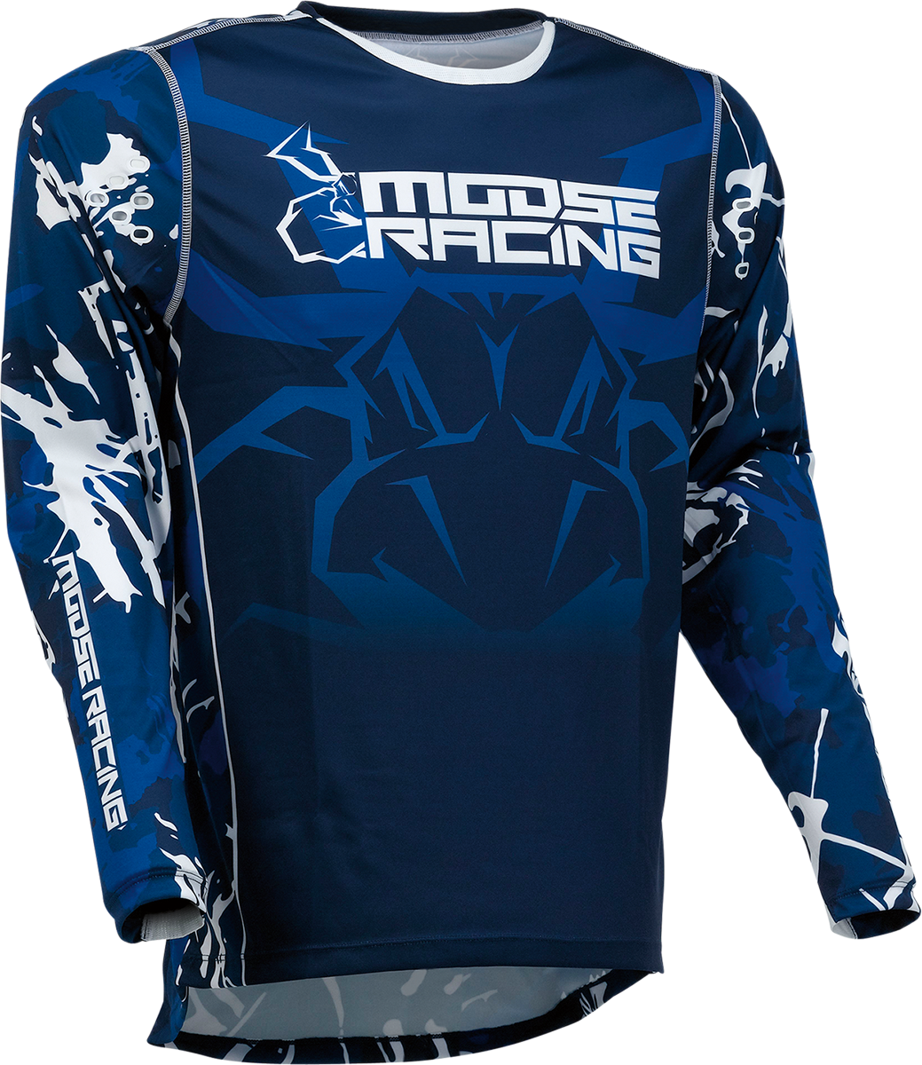 Мотокрос блуза MOOSE RACING AGROID BLUE/WHITE