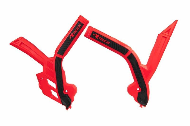 Протектор за рама RACETECH Bi-material Red/Black