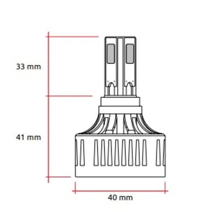 LED крушка за фар RACETECH 12V 32W