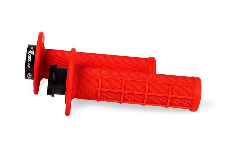 Мото ръкохватки RACETECH Lock On Neon Red