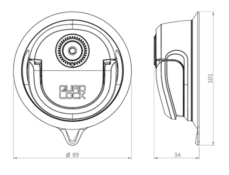 Oснова за монтаж QUAD LOCK 360 Suction Base