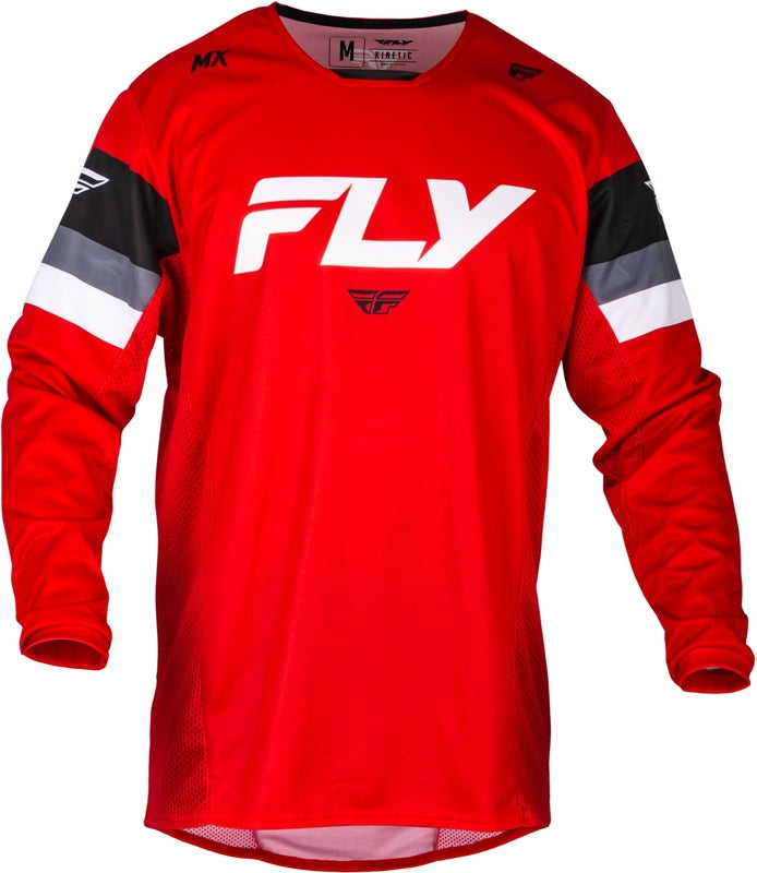 Детска мотокрос блуза FLY RACING Kinetic Prix- Red/Grey/White