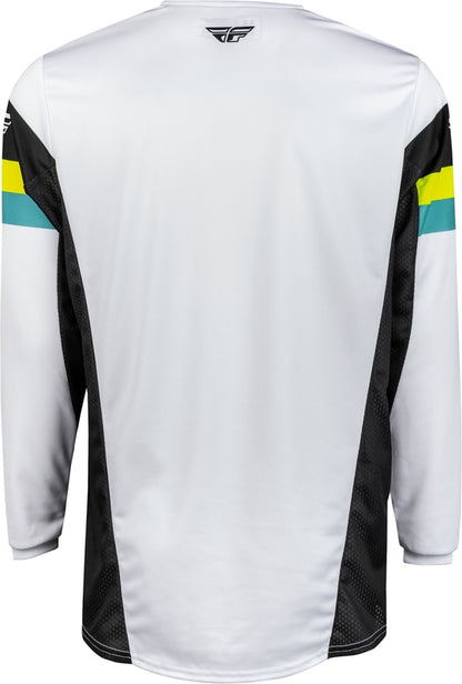 Мотокрос блуза FLY RACING Kinetic Prix- White/Black/Hi-Vis