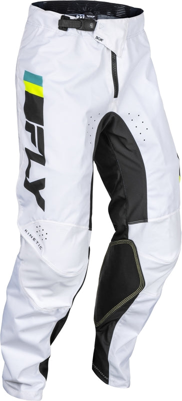 Мотокрос брич FLY RACING Kinetic Prix-White/Black/Hi-Vis