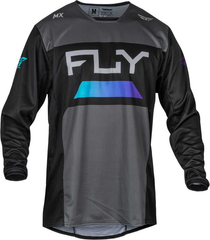Мотокрос блуза FLY RACING Kinetic Reload- Charcoal/Black/Blue Iridium