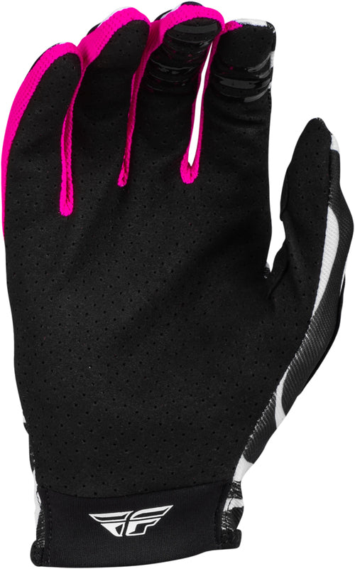 Детски мотокрос ръкавици FLY RACING Lite Uncaged- Black/White/Neon Pink