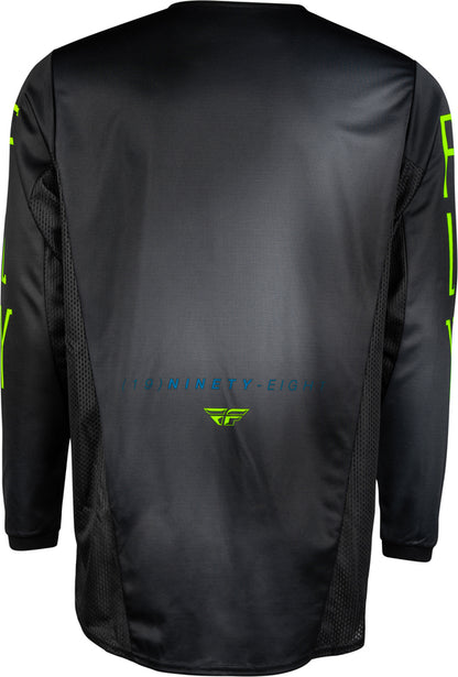 Детска мотокрос блуза FLY RACING Kinetic Prodigy- Charcoal/Neon Green/True Blue